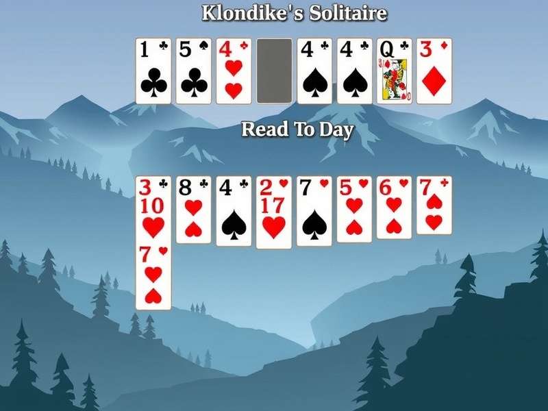 Advanced Klondike Solitaire Free Turn 1 game layout with strategic moves highlighted