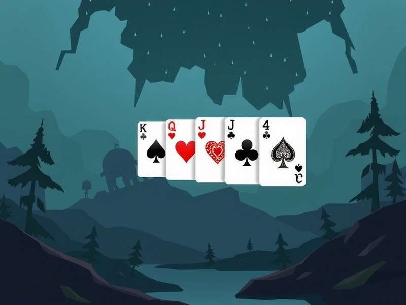 Klondike Solitaire Turn Three Free game interface showing cards arranged in columns and foundations