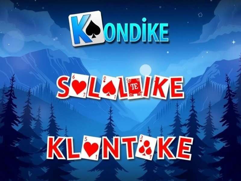 Klondike Solitaire card setup on a digital interface