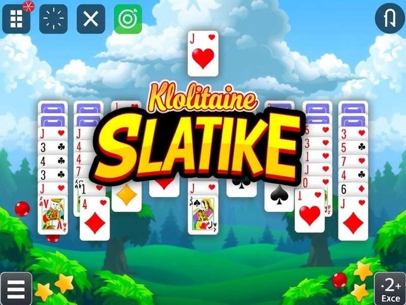 Solitaire Klondike Classique Gratuit — classic card game layout on green felt with cards in tableau and foundation piles