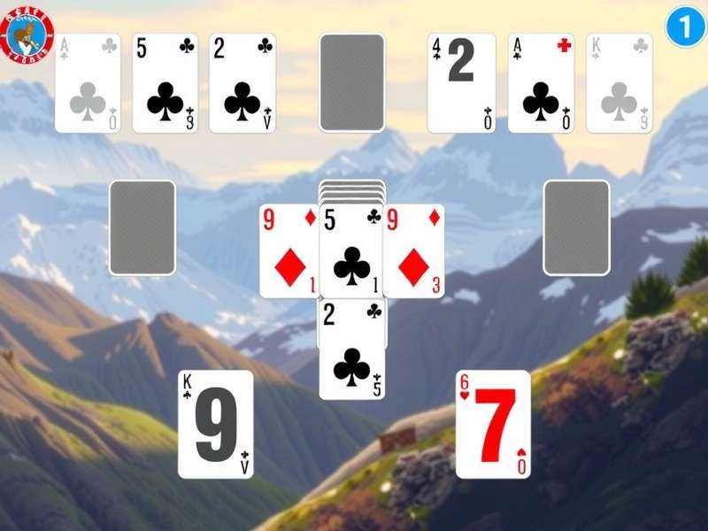 Klondike Solitaire Turn Three game layout with cards spread on green felt