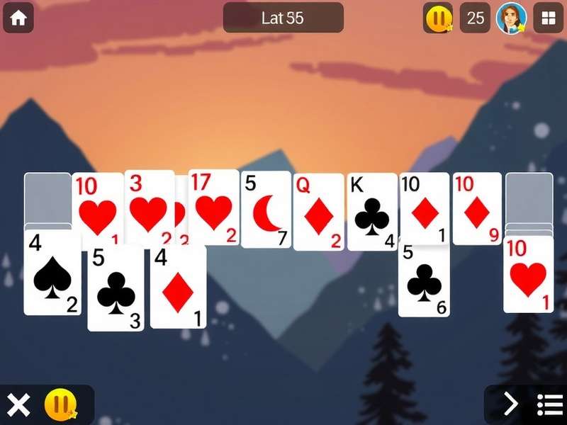 Klondike Solitaire Turn One No Ads – beautiful card layout with green felt background