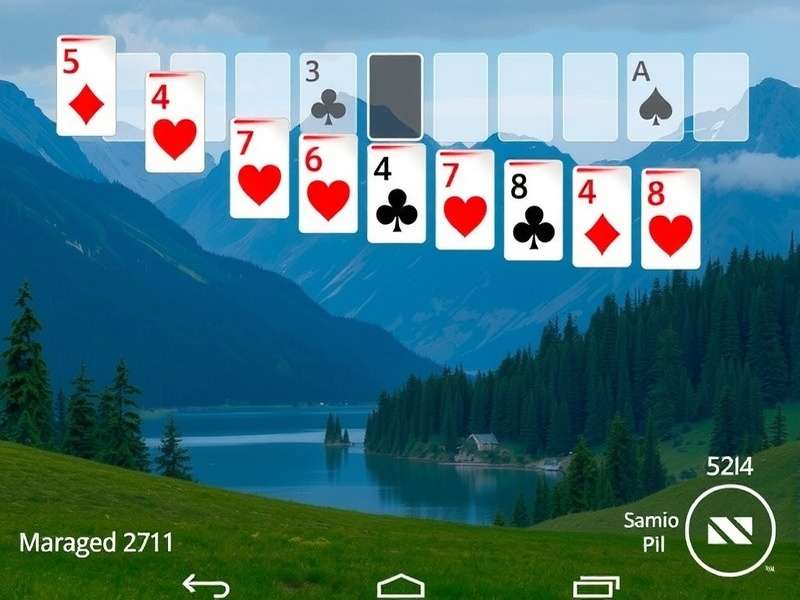 Klondike Solitaire App interface showing card layout on green felt with Indian theme