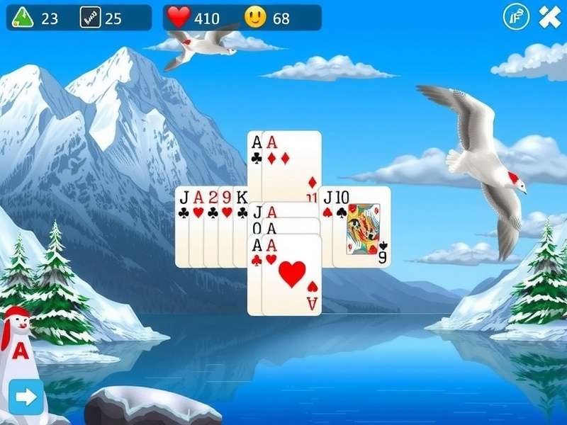 Klondike Solitaire Free Games – classic card game layout with stock, tableau and foundations