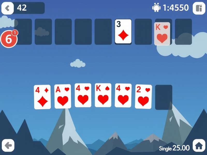 Aarp Klondike Solitaire game layout with cards spread on a green felt table, India edition